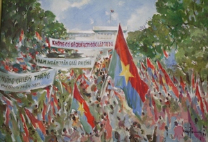 Đường sách TPHCM khai mạc triển lãm tranh của họa sĩ khuyết tật- Ảnh 5.